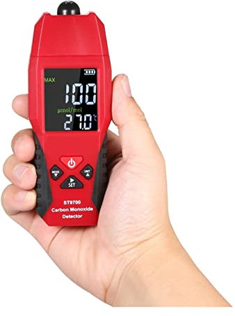 Détecteur de gaz Compteur de monoxyde de Carbone à Main avec Affichage numérique CO GAPE DE Tester DE QUALITÉ DE L'AIR AIR