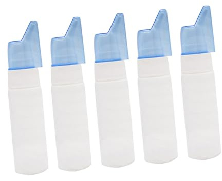 Gogogmee 5 Botellas de Pulverización Nasal Vacías de 70ml Separadores, Material Abs, Diseño a Prueba de Fugas Olor para Uso en Viajes y Bolsillo