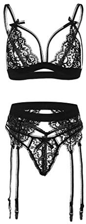 Set Reggiseni Donna Sexy Vestito Sexydonna Hot Reggiseno Set Lingerie Garter Donne Sexy Lace G String Underwear Sleepwear Parigine Donna Reggiseno Lingerie