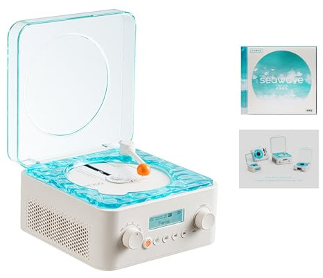 Enceinte tourne-disque basse compatible Bluetooth avec bruit blanc pour voyage intérieur/extérieur