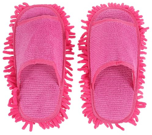 UPKOCH Pantofole Invernali da Donna Pantofole da Pavimento Assorbenti e Antiscivolo Realizzate in Microfibra e Pile per Pulizia della Casa e Comfort
