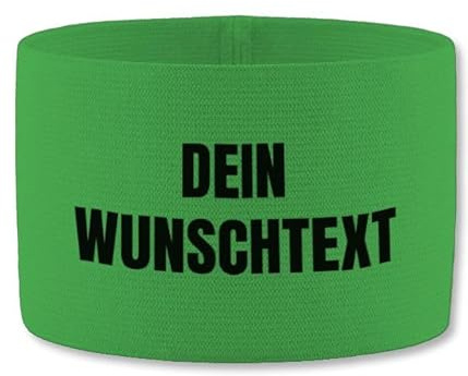 Geschenk mit Namen personalisiert by Shirtracer - Jako Kapitänsbinde - Wunschtext - Eigener Text personalisiert - selber gestalten Fußball Captain Name
