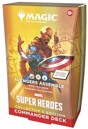 Edición de coleccionista del mazo de Commander de Magic: The Gathering | Marvel Super Heroes - Vengadores, ¡reuníos! (Versión en Inglés)