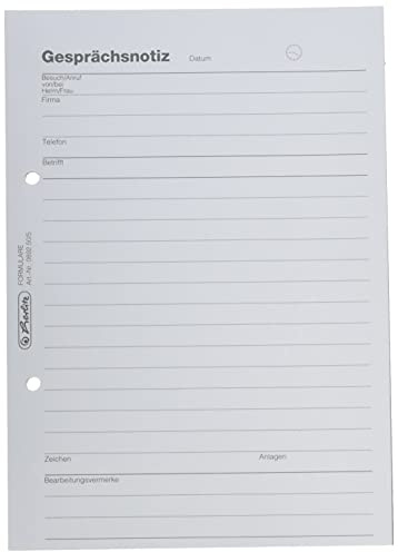 Herlitz Gesprächsnotiz A5, 1 Stück, 50 Blatt