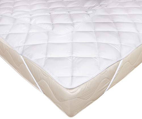 ZOLLNER Topper de Fibra Acolchado, sobrecolchón, 80x200 cm, Otras Medidas