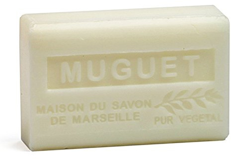 Provenzalische Seife Maiglöckchen (Muguet) mit Bio-Sheabutter (125 Gramm)