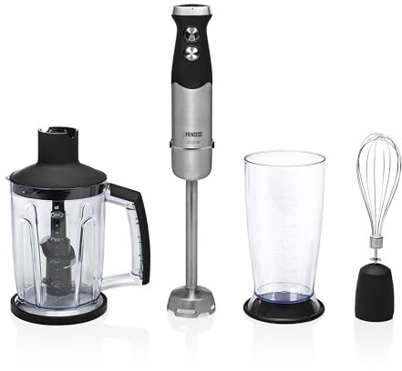 Princess 221221 STAAFMIXERSET XL RVS, schwarz, 01.221221.01.001