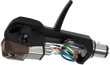 Audio Technica AT-VM95SH/H Headshell/Dual Moving Magnet Cartridge Combo Kit (schwarz/braun)
