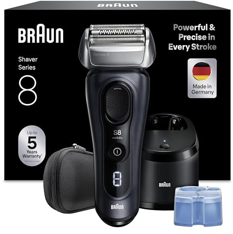 Braun Series 8 Electric Shaver for Men, Wet & Dry Razor, Grey