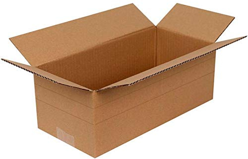 packer PRO Packung mit 10 Kartons für Sendungen, Lagerung und Umzug, robust, mit verstellbarer Höhe, 46 x 30,5 x 25,5 cm