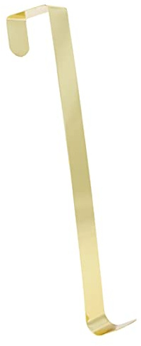 Christmas Concepts® 280mm (11) Metal Wreath Hanger – Ultra Slim Over The Door Christmas Hanger (Gold)