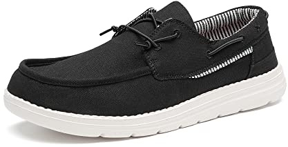 Bruno Marc Men's Slip-on Loafers Casual Boat Shoes,Black,10