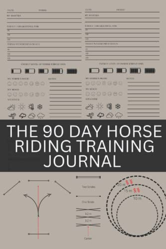 The 90 Day Horse Riding Training Journal: Horseback riding journal to help you stay focused and on track to reaching your dressage, show jumping, ... goals (Show Jumping How To Book Series)