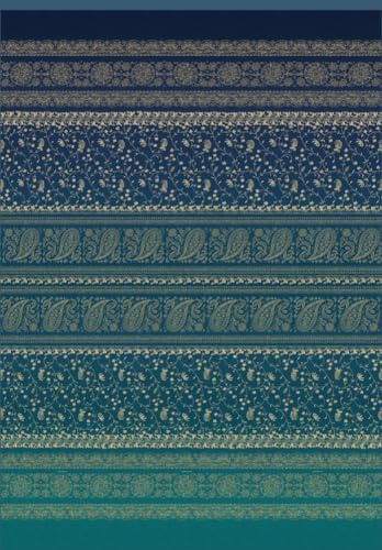 Bassetti Brenta Plaid aus 100% Baumwolle in der Farbe Blau B1, Maße: 270x250 cm - 9326061