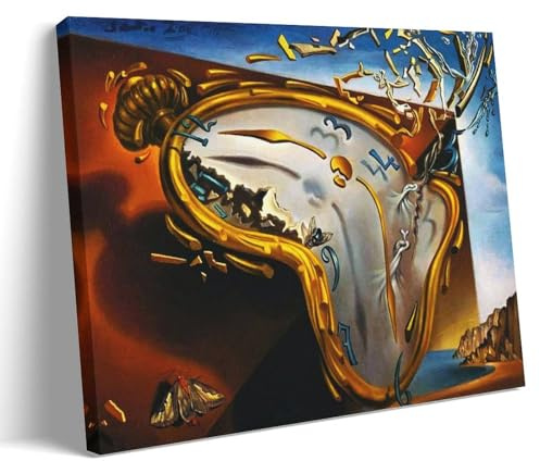 Salvador Dalí Berühmte Malerwerke (Schmelzende Uhr) Druck Poster Druck Foto Kunst Malerei Leinwand Home Dekorative Schlafzimmer Moderne Dekorationen Geschenke 60 x 90 cm