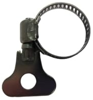 LonESA 10-Pack 304 Stainless Steel Hose Clamps, 19-29mm (3/4-1 1/8) Adjustable Thumb Screw Key-Type, for Plumbing Automotive Machinery