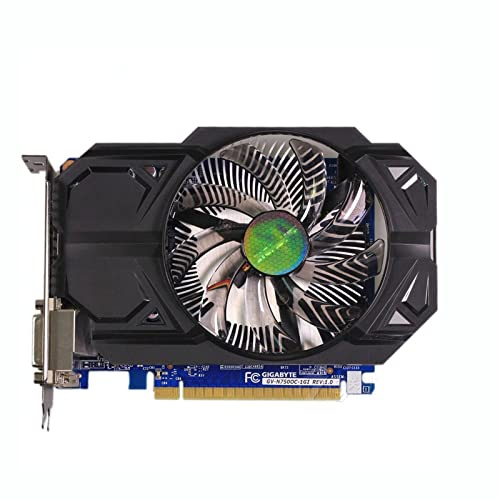 Taygate Scheda Grafica da Gioco Fit for Gigabyte. Scheda Video GTX750 1 GB 128. Po GDDR5. Schede Grafiche for Nvidia. GeForce Original. GTX 750 DVI HDMI Usato VGA. Carte Mappa