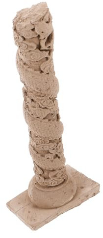 VILLFUL Cement Römische Säule Aquarium Deko Vintage Ornament Für Fischtank Lebensmittelecht Naturgetreues Design Für Zuhause Und Büro Für Aquarienlandschaften