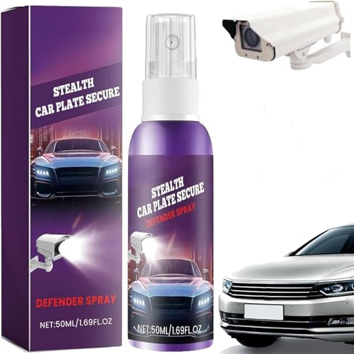 OYUCDAGQ Unsichtbares Autokennzeichenspray, unsichtbarer Kennzeichenschutz-Sprüher, sicheres, klares Autokennzeichenspray, reflektierendes Autokennzeichenspray, für sicheres Autofahren