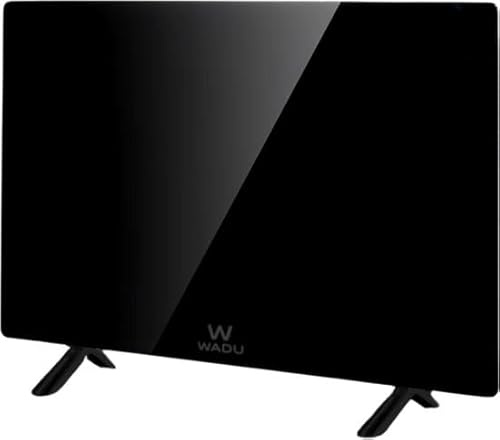 Infrarotheizung 480W Schwarz Glas – Heizpaneel zur Wandmontage oder Standmontage, Steuerung per Fernbedienung & App, Infrarot Standgerät
