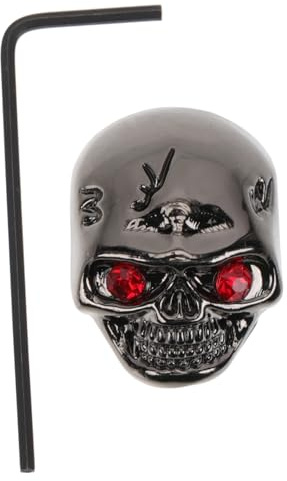 Milisten Electric Guitar Skull Potentiometer Knob Caps Metall Volume Tone Control Knopf Gitarre Und Bass Installieren Passend Für Viele Audio-geräte