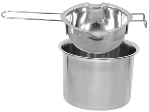 MAGICLULU Stainless Steel Melting Pot for Butter Cheese Kitchen Gadget Melting Bowl Design for Chocolate and Candy for Baking and Fondue Cookware