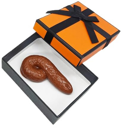 Tuxuseo Caca de Broma, Caja de Regalo, Accesorios de Broma, Delicado para Halloween, el Día de los Inocentes