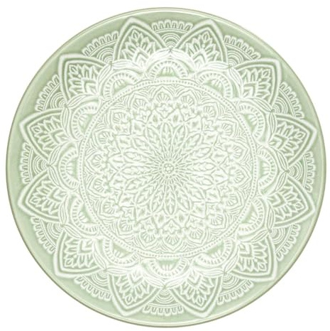 Paris Prix Lot de 6 Assiettes à Dessert Sahara 19cm Vert