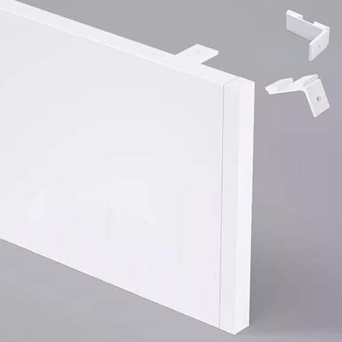 Aluminium-Volant-Gardinenstange für Badezimmer/Erkerfenster/Wohnzimmer-Dekoration, 10,5 cm, weiß, Verdunkelungsvorhang, Querbehang