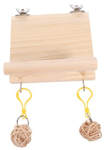 TOYANDONA Naturholz Vogelsitzstange Vogelplattform Papageienspielzeug Für Käfig Nymphensittichständer Holz Vogelspielzeug Papageienübungsplattform Vogelspielplatz