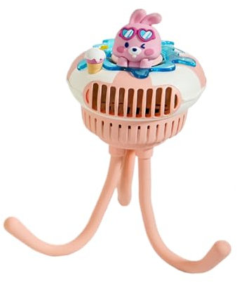 Rrlihjgu Ventilador De Cochecito Con Pinza Para Bebé, Ventilador de 3 Velocidades con Pinza para Silla de Auto Infantil, Accesorios de Enfriamiento para Viajes de Bebé en Silla de Ruedas Cochecito