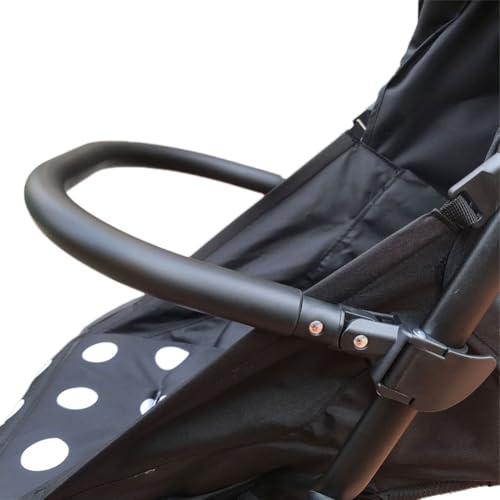 Accoudoir réglable pour poussette – Guidon de sécurité pour YOYO Yoya VOVO | Accoudoir amovible pour bébé avec coussin, poussette légère pour une installation et un retrait faciles