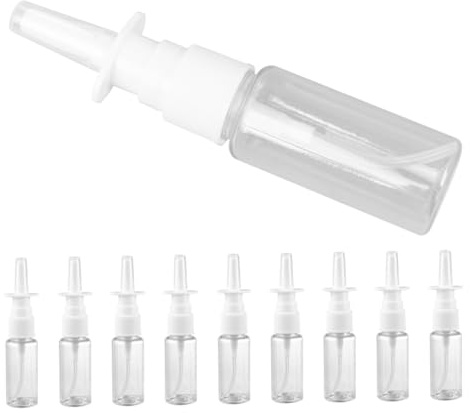minkissy 10pezzi Spray Plastica Pet Trasparente Atomizzatore Nebulizzatore Ricaricabile Per Soluzione o Nebulizzazione Per