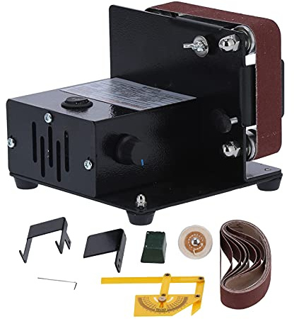 Levigatrice a nastro Gearwell, rettificatrice e levigatrice fai te, strumento per smerigliatrice tavolo, XYF 30 795 DC 24V smerigliatrice in metallo e vetro, attrezzatura per