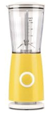 Mini Frullatore Compatto, 170W, 400ml, 4 Lame in Acciaio Inox, Giallo e Verde (Giallo)