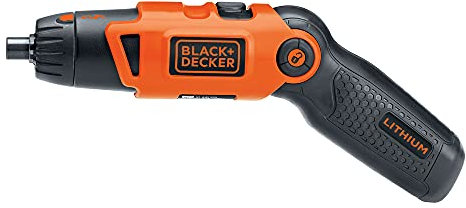 BLACK+DECKER Cacciavite elettrico, senza fili, 180 giri/min, 3,6 V, blocco mandrino con manico girevole, caricabatterie e 2 punte esagonali incluse (Li2000)