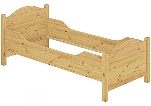 Erst-Holz®Seniorenbett extra hoch 120x220 Überlänge Massivholz Holzbett Einzelbett Gästebett 60.40-12-220 oR