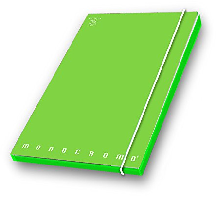 Pigna, Cartella portadocumenti con elastico MONOCROMO FLUO, dorso 1,2, formato 26x35,5 cm., pacco da 6 pezzi