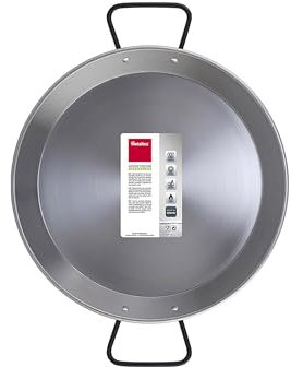 Metaltex 7398280000 Paellera lucidata a induzione, Lega di Acciaio, Grigio