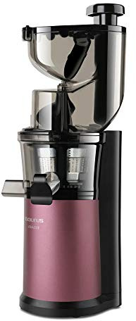 Taurus Ls-651 Bm Licuadora Compacta De Extracción Lenta, Negro/Rojo
