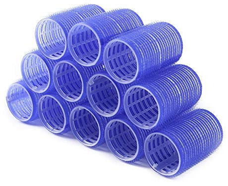 UEB Bigoudis 12Pcs Auto-Agrippants Rouleaux Cheveux S'Accrochent Toute Taille Coiffure Sûr Et Pratique Sans Blesser Les Cheveux 40Mm