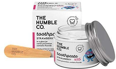 The Humble Co Pasta dientes vidrio fresa infantil 50 ml