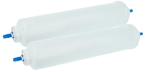vhbw 2x vattenfilterpatron kompatibel med LG Electronics GS7161AVJV, GS7161PVGV, GS7161STBV, GS9166AEJZ kylskåp sida vid sida