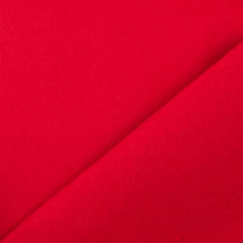 STOFFKONTOR Bastel Filz Stärke 4,0mm Breite 45cm Farbe Rot