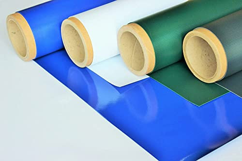 (2,50m breit ) LKW Plane / Abdeckplane 650 g , PVC Plane, Schutzplane Meterware, wasserdicht, robust, reißfest, UV Beständig (Blau, 2,00 m)