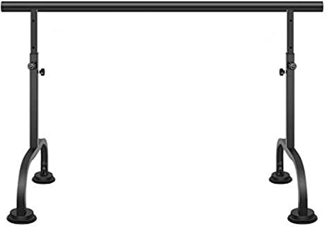 Ballettstange, mobile Ballettstange, Balance, Tanz oder aktives Training, gut ausbalanciert, der Vakuumsauger fixiert, kein Stanzen erforderlich (Farbe: Schwarz, Größe: 2 m) (Schwarz 2 m) (Schwarz 2 m
