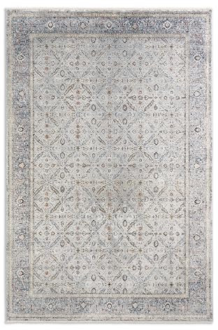 Astra Hochwertiger Teppich Wohnzimmer, Schlafzimmer - Kurzflorteppich weich - Flachgewebe orientalische Muster - modernes Design - Teppich Blau 160 x 230 cm