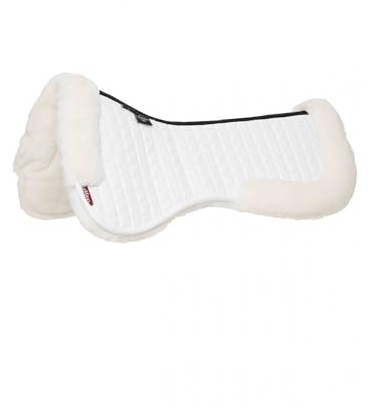 LeMieux Merino+ Dressage Half Pad - White/White