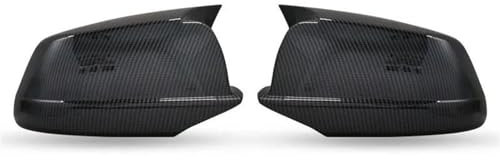 YOUKEJNM Auto Spiegelkappen Für Serie Für F10 F11 2010 2011 2012 2013 Auto Rückspiegel Abdeckung Seite Flügel Schützen Rahmen Abdeckungen Carbon Faser Stil Trim Shell Rückspiegelgehäuse(Carbon Fiber)