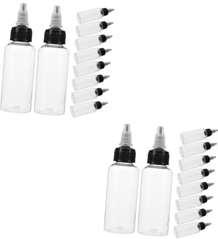 Didiseaon 20 Pièces Bouteille De Solvant Aérographe Bouteille En Plastique De Peinture Pot De Stockage De Peinture Conteneur De De e De Palette D'Huile